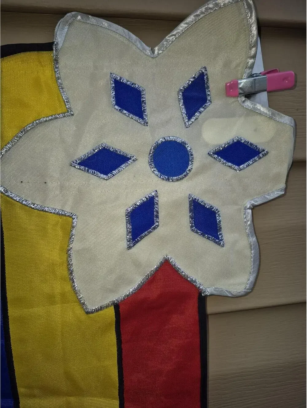 Vintage Holiday/Winter Mitten Christmas Tree Oversized 59"x33" Home Flag - Picture 5 of 9